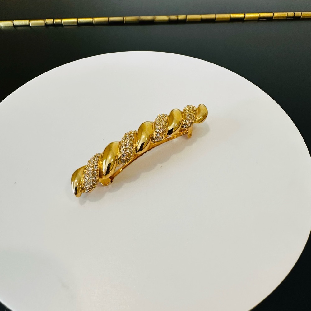 DIOR 80s/90’s VINTAGE RETRO ICONIC COUTURE LUXURY AUTHENTIC RUNWAY GLAM BARRETTE - Picture 17 of 17